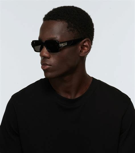 DiorBlackSuit XL S1I Black Rectangular Sunglasses .